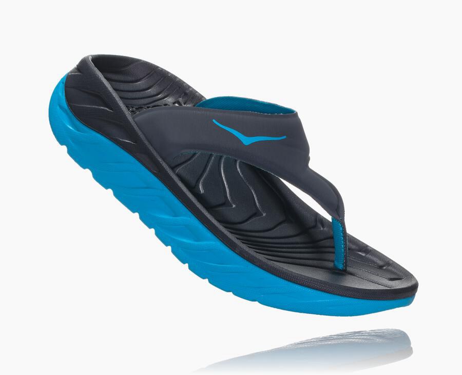 Hoka Womens Sandals NZ - Hoka Ora Recovery Navy (SCQ731206)